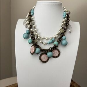 Plunder Multistrand Statement Necklace - Chunky Necklace